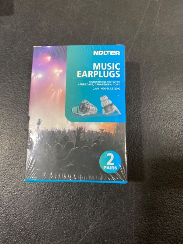 Photo 2 of 2 Pairs High Fidelity Concert Ear Plugs, Reusable Liquid Silicone Ear Plugs for 23dB Noise Reduction Rating Protect Your Hearing, Preserve Music Clarity, Ultimate Live Performance Experience!