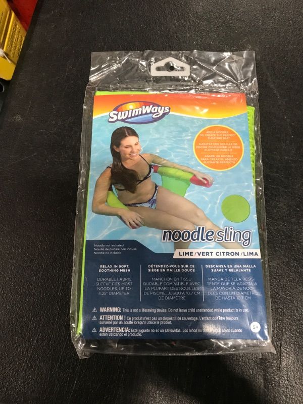 Photo 2 of SwimWays Noodle Sling- Floating Pool Chair for Adults, Color May Vary. 1 Pack