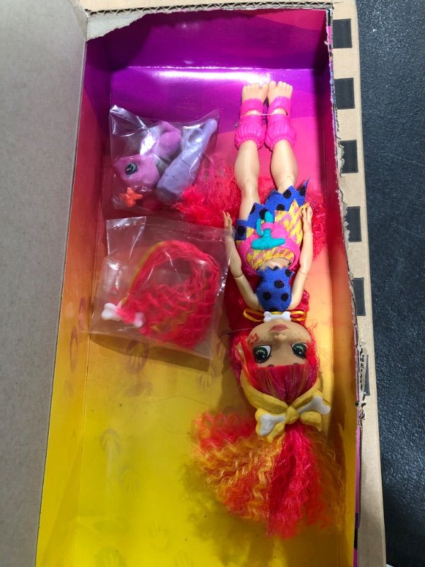 Photo 1 of Cave Club Emberly Doll (8 – 10-inch, Pink Hair) Poseable Prehistoric Fashion Doll with Dinosaur Pet and Accessories, Gift for 4 Year Olds and Up [Amazon Exclusive]