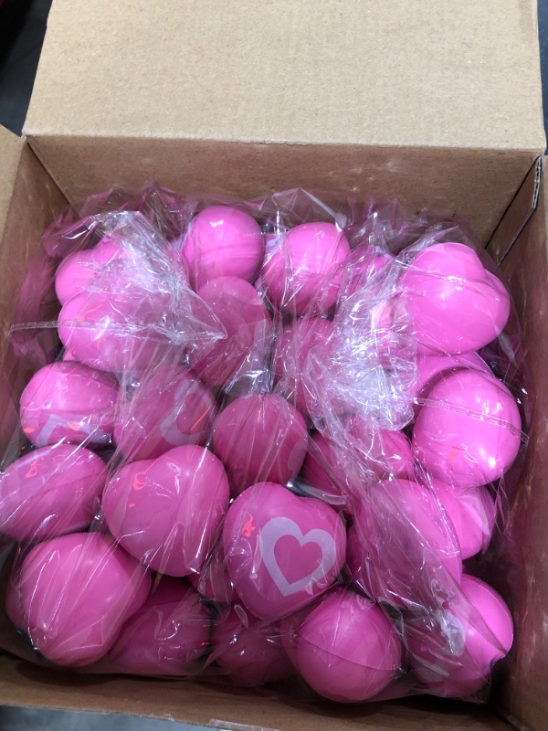 Photo 2 of 150 Pcs Valentine's Day Stress Balls Bulk Foam Heart Stress Balls Squeeze Balls for Valentine's Day Festival Gift Birthdays Party Favors, Red, Rose Pink, Pink(Cute Style)