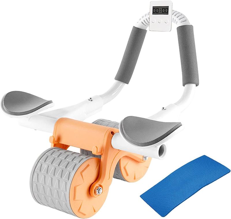 Photo 1 of 2024 New Elbow Support Automatic Rebound Abdominal Wheel - Smart Ab Roller Wheel Exercise with Timer - Abs Workout Equipment for Strengthening Core Muscles Exerciser for Beginners
