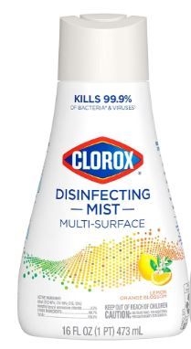 Photo 1 of Clorox Disinfecting Mist Spray Refill, Household Essentials, Lemon and Orange Blossom, 16 Fl Oz