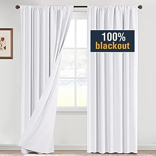 Photo 1 of 2 WHITE CURTAIN PANELS - BLACKOUT SUN 