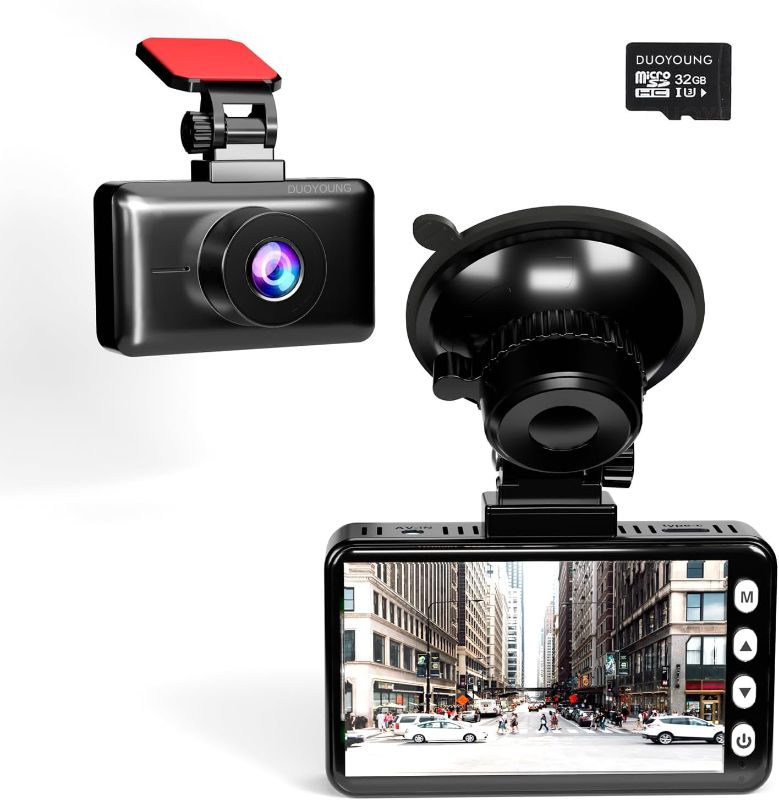 Photo 1 of DUOYOUNG Dash Cam Front, Dash Camera for Cars with 4K UHD 3'' IPS Screen, Night Vision, 170° Wide Angle, Loop Recoding, G-Sensor,WDR Parking Monitor 