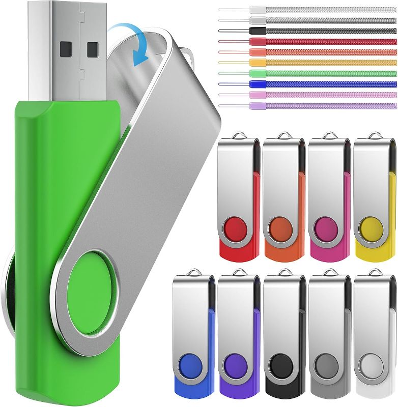 Photo 1 of 64GB Flash Drive 5 Pack USB Flash Drives Thumb Drive High Capacity USB 2.0 Memory Stick 64 GB Jump Drive Pen Drive Zip Drive High Speed for Data Storage
