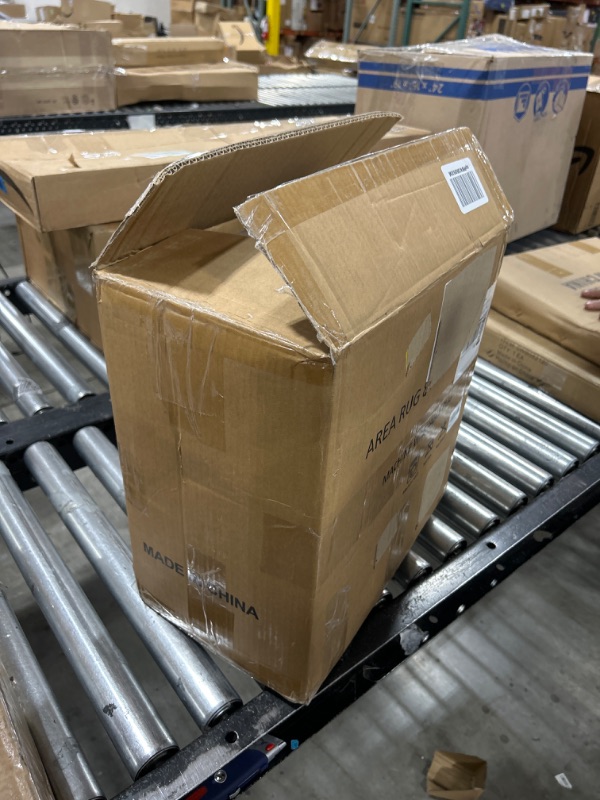 Photo 1 of vivorug Machine Washable Tribal Area Rug, 8' x 10', Distressed Medallion, Brick Red/Navy Brick Red/ Navy 8'x10'