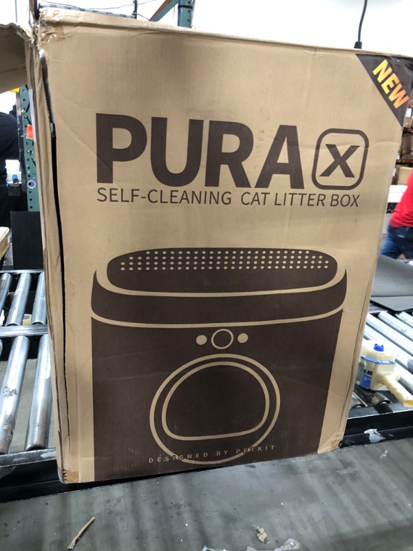 Photo 2 of PETKIT Pura X Self-Cleaning Cat Litter Box, No Scooping Automatic Cat Litter Box fr Multiple Cats, xSecure/Odor Removal/APP Control Automatic Cat Littler Box with Mat