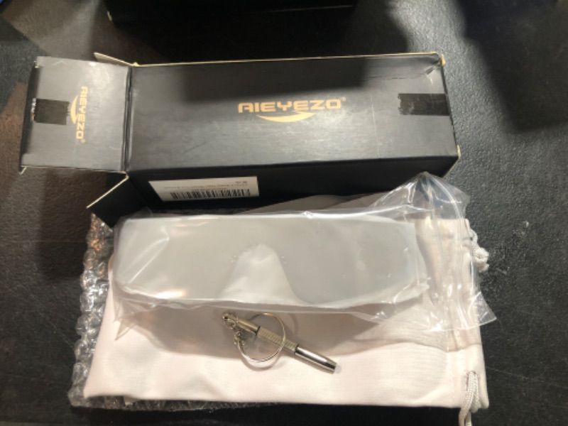 Photo 1 of AIEYEZO Modern Fashion Rimless Futuristic Wrap Around Sunglasses Women Men Cyberpunk Visor Sun Glasses Trendy Future Shades