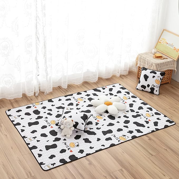 Photo 1 of Baby Playpen Mat 43" X 43" Baby Play Mat Fit for TODALE and LIAMST Baby Playpen, One-Piece Crawling Mat for Playing, Non Slip Washable Floor Mat for Babies, Infants, Toddlers - Milky Way