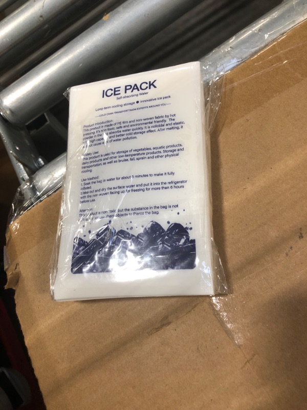 Photo 2 of 2024 Ice Packs for Cooler with Proprietary Cooling Gel Mixture, 10 Pack Long Lasting Gel Freezer Packs for Coolers, Reusable Ice Blocks Cold Packs for Lunch Box, Cooler Bag, Keeps Food Cold Fresh 2 pack