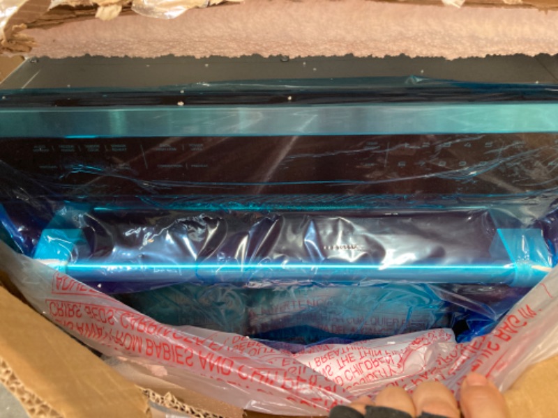 Photo 1 of ****FINAL SALE, NO RETURN, BENT ON ONE SIDE, NOT 110V, SEE PLUG PHOTO***Gasland 1.6 Cu. Ft. 24 Inch Microwave Convection Oven Combo,Convenction Microwave Drawer Oven, 1000 Watt, Sensor Cook, Drop Down Door in Stainless Steel