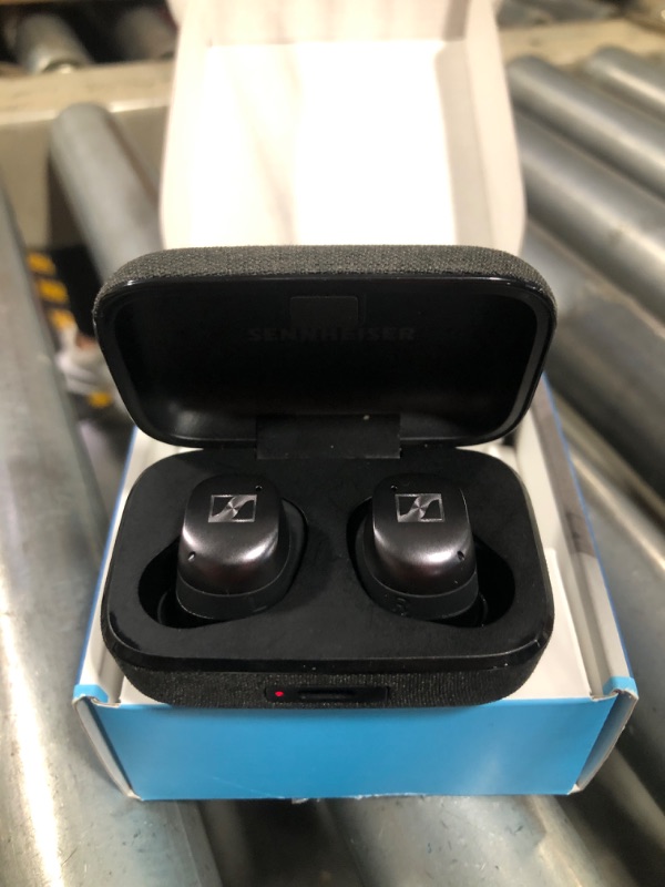 Photo 3 of ***USED***Sennheiser MOMENTUM True Wireless 4 Smart Earbuds with Bluetooth 5.4, Crystal-Clear Sound, Comfortable Design, 30-Hour Battery Life, Adaptive ANC, LE Audio and Auracast - Black Copper