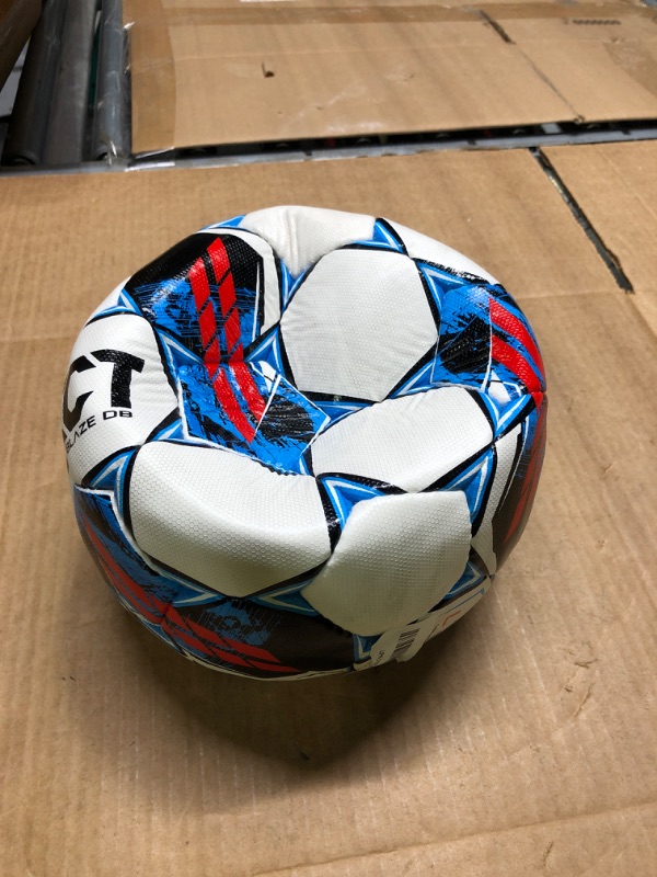 Photo 2 of ***Might not hold air***8 Select  Db V22 Soccer Ball, White/Red/Blue, Size 5