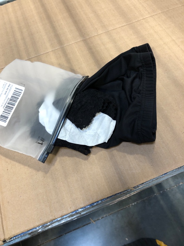 Photo 1 of ***USED***MakeMeChic Women's Lace Trim Seamless Biker Shorts Short Leggings Undershorts Black Tall M