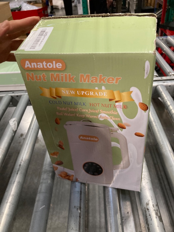 Photo 2 of ***USED***Anatole Nut Milk Maker 34oz 1000ml Cold Warm Hot Almond Milk Machine Soy Oat Cow Plant-Based Milk Blender Homemade Dairy-Free Juice Paste with 10 Stainless Steel Blades 12 Hours Timer Recipes