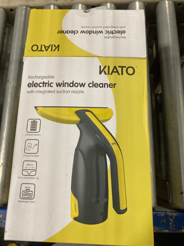 Photo 2 of  Kiato Window Treatment Window Vacuum, Cordless Window Vacuum Squeegee, Rechargeable Window Vac with Spray/Wipe/Vacuum, Electric Window Vacuum Cleaner for Windows, Tiles, Glass, Mirror, 200ml Water Tank