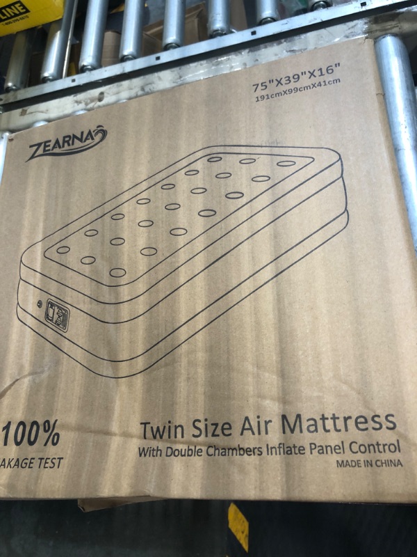 Photo 1 of ******product similar to the original photo****** Twin Air Mattress with Built Pump, 16" Durable Blow Up Mattress Airbed, Comfortable Top Surface Inflatable Mattress for Camping Home & Portable Travel 16” Twin