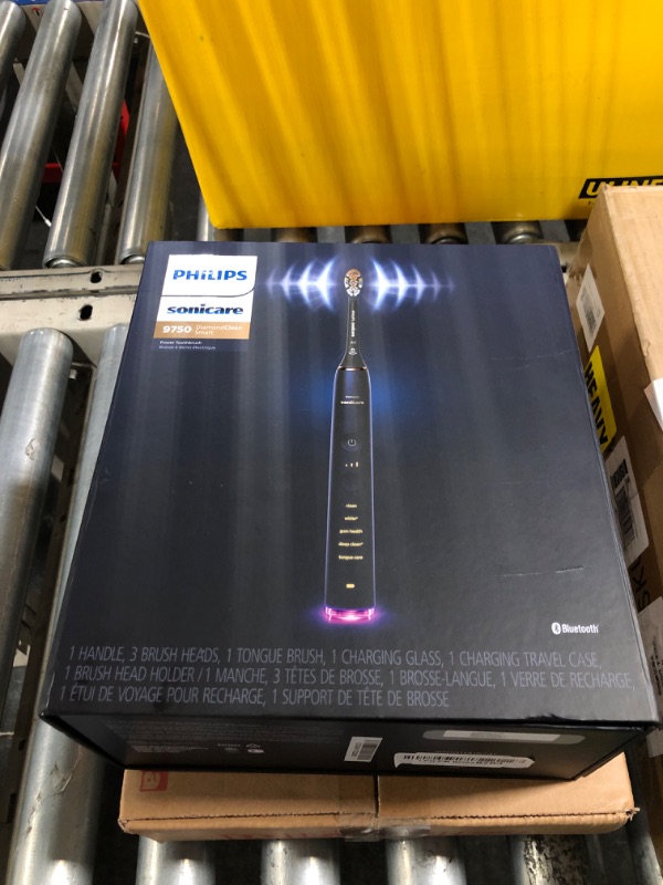 Photo 3 of ***Missing 2 Brush Heads***
Philips Sonicare DiamondClean Smart 9750 Electric Toothbrush, Sonic Toothbrush with App, Pressure Sensor, Brush Head Detection, 5 Brushing Modes and 3 Intensity Levels, Lunar Blue, Model HX9954/74