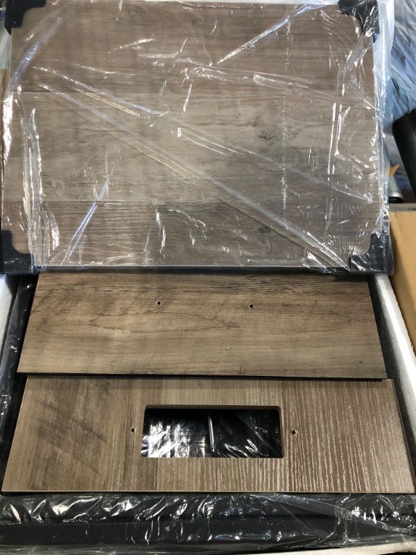 Photo 3 of ***SOLD FOR PARTS - FINAL SALE - NO RETURNS***
runjuly Nightstand with Drawers, Storage Night Stand with Charging Station Type C Port, Small Side Table with Hooks, Wood Metal End Table for Living Room, Bedroom, Dorm, Greige