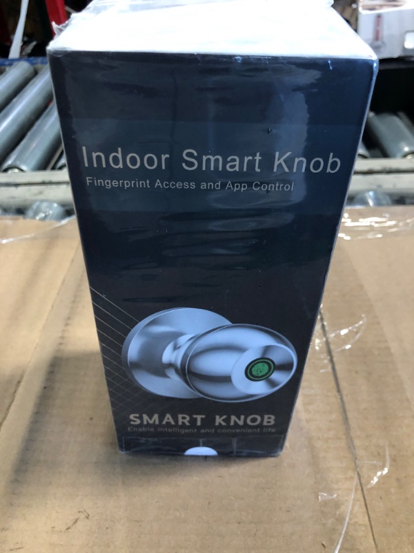 Photo 2 of ***Factory Sealed***
Smart Door Knob, keyless Entry Door Handle Smart Lock, Fingerprint Door Handle with app Control, Internal Mechanical Lock, Suitable for Bedroom, Cloakroom, Garage, Office, Apartment?Silver?