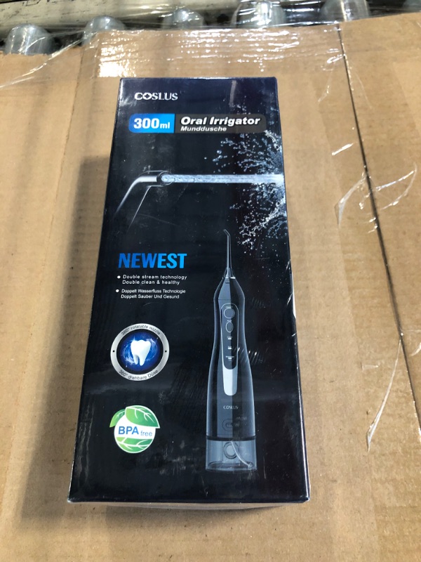 Photo 2 of ***Factory Sealed**
COSLUS Water Dental Flosser Teeth Pick: Portable Cordless Oral Irrigator 300ML Rechargeable Travel Irrigation Cleaner IPX7 Waterproof Electric Waterflosser Flossing Machine for Teeth Cleaning F5020E