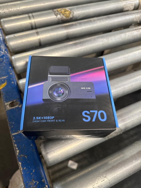 Photo 1 of ***USED***Dash Cam Front and Rear: 2.5K+1080P Dual Dash Camera for Cars, Ecomoment S70 Car Camer with 3.16" IPS Screen, 170° Wide Angle, Night Vision, G-Sensor, 24H Parking Monitor, 32GB SD Card Included