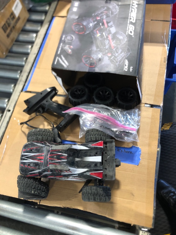 Photo 2 of ***damage shown in last photo*** HYPER GO H14BM 1/14 Brushless RC Cars for Adults Fast 50 mph, RC Trucks 4wd Offroad Waterproof, Electric Powered High Speed RC Car, Scary Fast Extreme RC Truggy with 3S Battery for Snow Sand