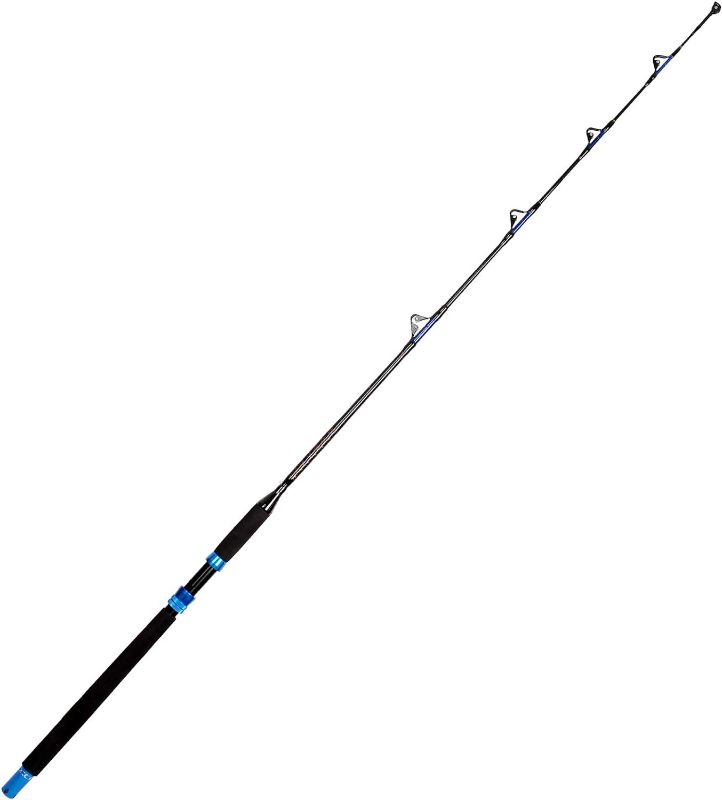 Photo 1 of ***USED***PHOTO REFERENCE ONLY***Fiblink Straight Butt Fishing Rod 1-Piece Saltwater Offshore Trolling Rod Big Game Roller Rod Conventional Boat Fishing Pole (Length: 6'), A-80120, Heavy