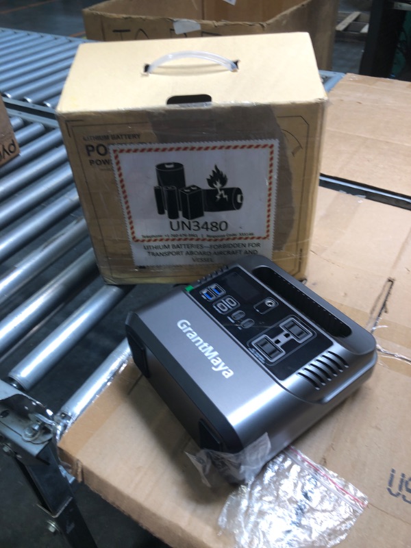 Photo 1 of ****USED*** Portable Power Station, 300W 220Wh Pure Sine Wave Battery Generator Inverter Power Charger Lithium Battery Packs with 110V AC Outlet 12V DC USB for Outdoors Camping Fishing CPAP Emergency