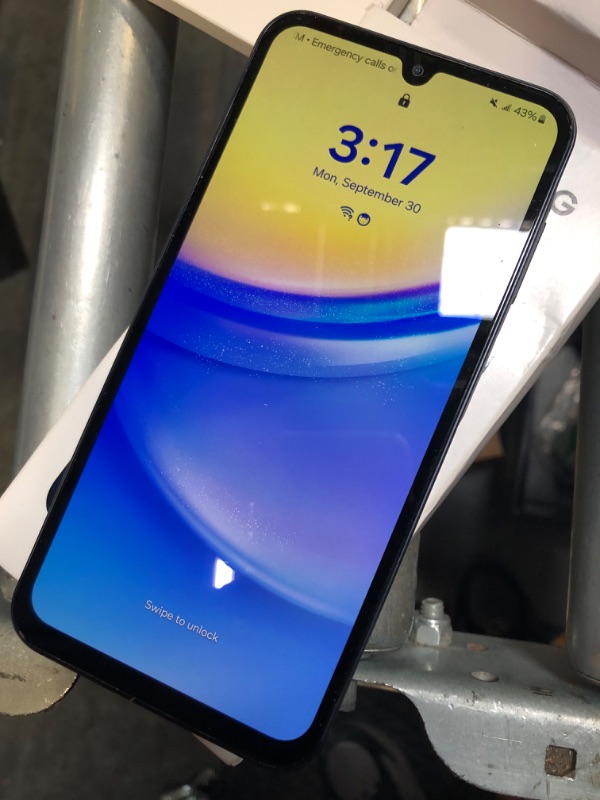 Photo 5 of **TURNS ON BUT LOCKED WITH PASSCODE** SAMSUNG Galaxy A15 5G A Series Cell Phone, 128GB Unlocked Android Smartphone, AMOLED Display, Expandable Storage, Knox Security, Super Fast Charging, US Version, 2024, Blue Black