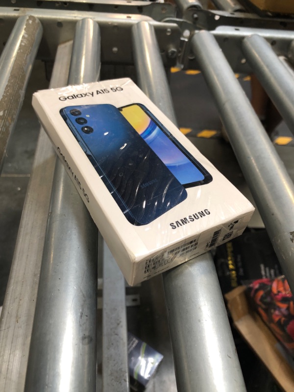 Photo 2 of ***USED***TURNS ON BUT LOCKED WITH PASSCODE** SAMSUNG Galaxy A15 5G A Series Cell Phone, 128GB Unlocked Android Smartphone, AMOLED Display, Expandable Storage, Knox Security, Super Fast Charging, US Version, 2024, Blue Black