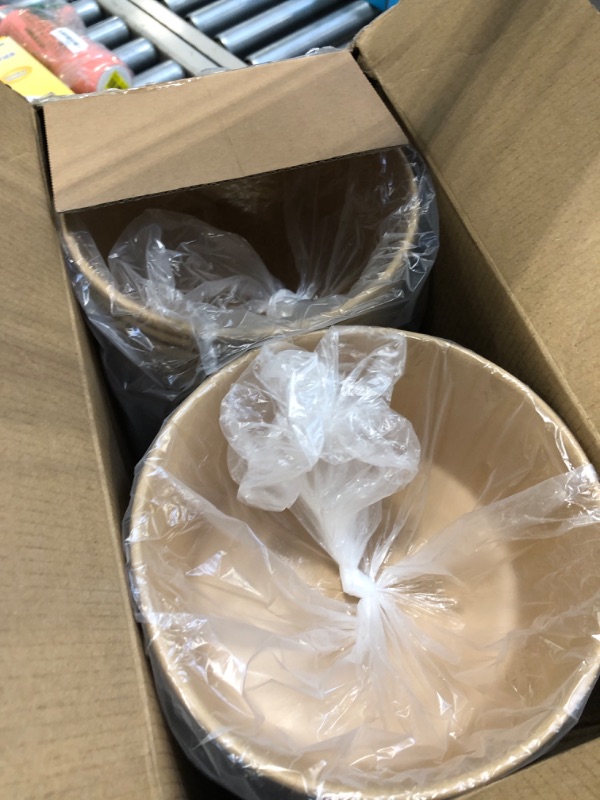 Photo 1 of ***USED***Ginkgo 90 Count 30 oz Large Paper Bowls Leak Proof Disposable Hot Soup Bowls Bulk Large Salads Bowls, Heavy Duty Paper Bowls for Ice Cream, Hot Soup, Salad, Dessert, Cereals, Food