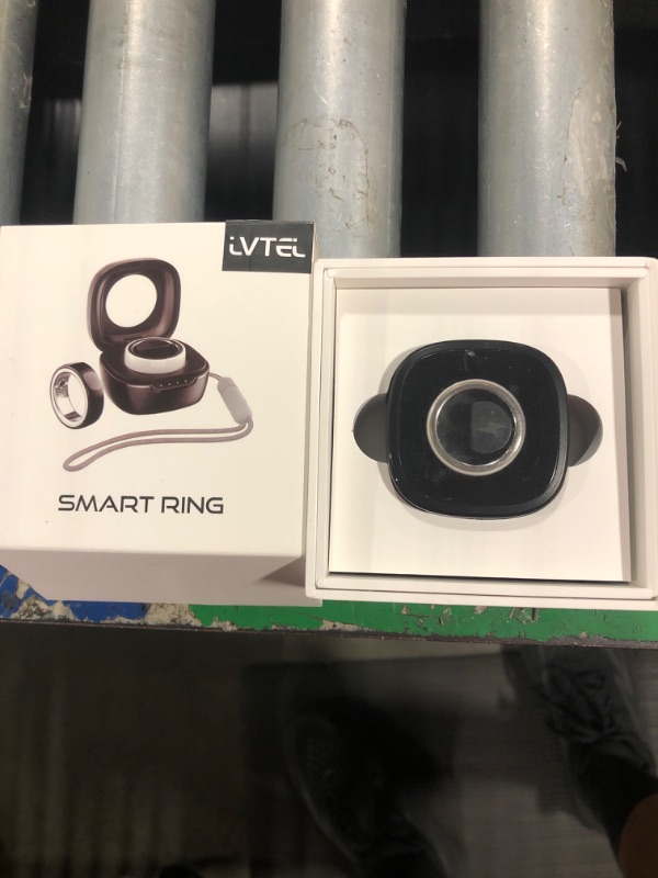Photo 1 of ***USED***LVTEL Smart Ring - Fitness Ring Health Tracker - Sleep Tracking - Heart Rate Monitor - IP68 Waterproof - 5-7 Days Battery Life (White, US 10#)