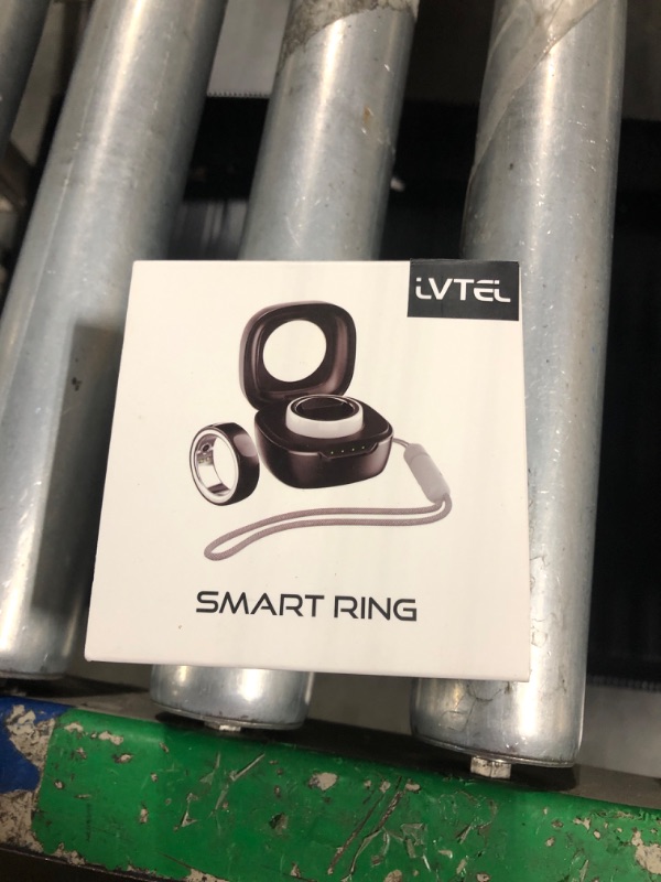 Photo 1 of ***USED***LVTEL Smart Ring - Fitness Ring Health Tracker - Sleep Tracking - Heart Rate Monitor - IP68 Waterproof - 5-7 Days Battery Life (White, US 10#)