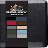 Photo 1 of ***AS IS / NO RETURNS -  FINAL SALE**
Gorilla Grip Anti Fatigue Cushioned Kitchen Floor Mats, Thick Ergonomic Standing Office Desk Mat, Waterproof Scratch Resistant Pebbled Topside, Supportive Comfort Padded Foam Rugs, 48x20, Black