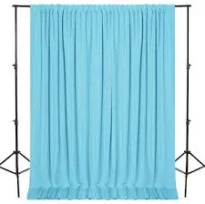 Photo 1 of ***AS IS / NO RETURNS -  FINAL SALE**
DWCN 10x10 FT Backdrop Curtains for Parties, Photography Backdrop Drapes with Rod Pockets for Wedding Decorations Stage Birthday Family Gatherings, 2 Panels 5ft x 10ft, Baby Blue
