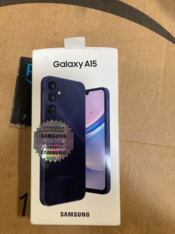 Photo 2 of ***USED** SAMSUNG Galaxy A15 5G Dual SIM (128GB, 2024) 6.5" 90Hz AMOLED, 50MP Camera, 4G Volte (Fully Unlocked International Model for AT&T, T-Mobile, Verizon, Global) A156M/DSN (w/ 256GB SD Card, Blue Black)