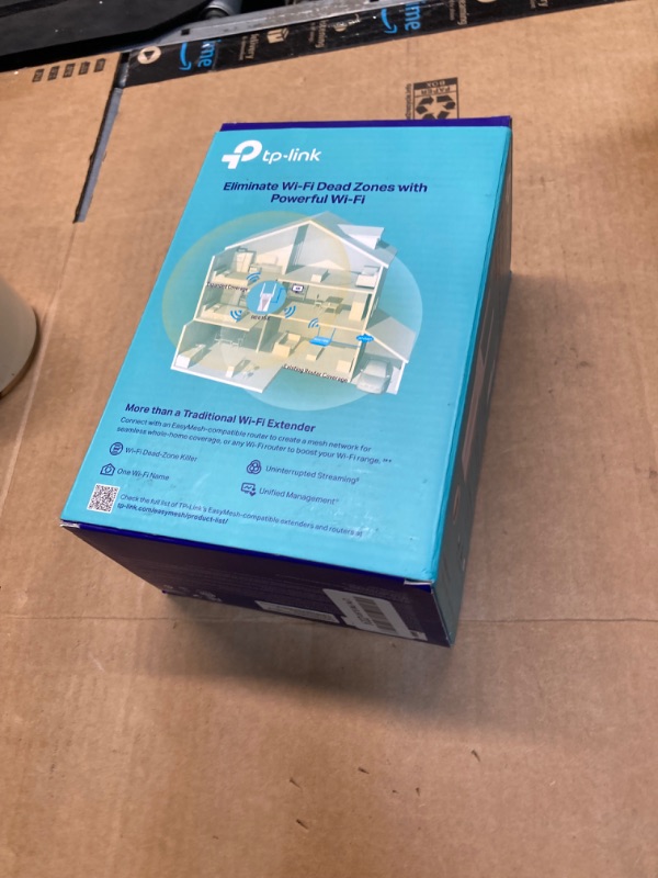 Photo 2 of ****USED** TP-Link AX1800 WiFi 6 Range Extender with Ethernet Port Internet Signal Booster for Home Dual-Band Wireless Repeater Amplifier Access Point Mode APP Setup OneMesh Compatible (RE615X)