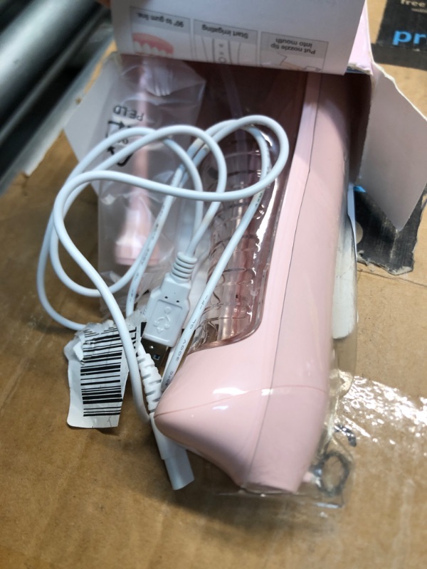 Photo 3 of ***AS IS / NO RETURNS -  FINAL SALE***parts only***
COSLUS Water Dental Flosser Teeth Pick: Portable Cordless Oral Irrigator 300ML Rechargeable Travel Irrigation Cleaner IPX7 Waterproof Electric Waterflosser for Teeth Cleaning F5020E Pink