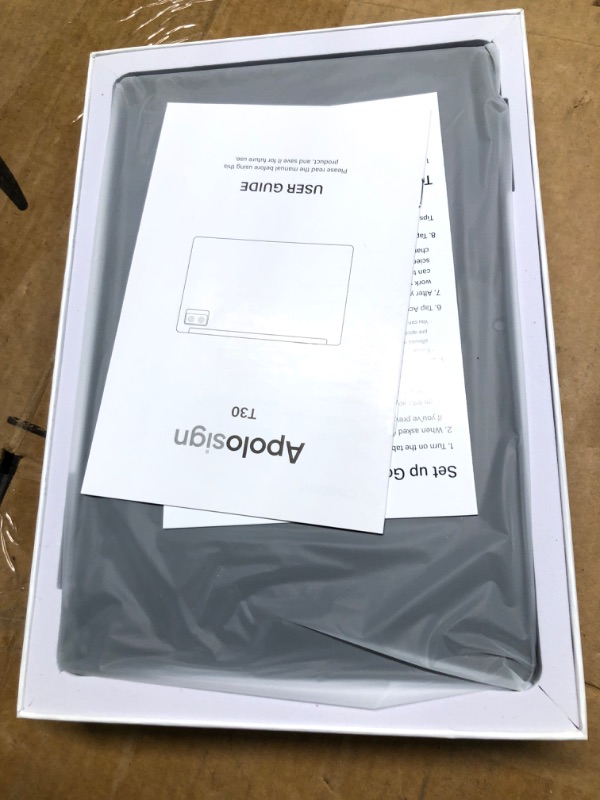 Photo 1 of ApoloSign Tablet, 10 Inch Android Tablet, 1920×1200 HD Incell Screen, 4GB RAM + 64GB ROM,5+13MP Dual Camera,Dual Speakers, WiFi, Bluetooth Support, 6000mAh Battery Capacity ***SCREEN GLITCHED***