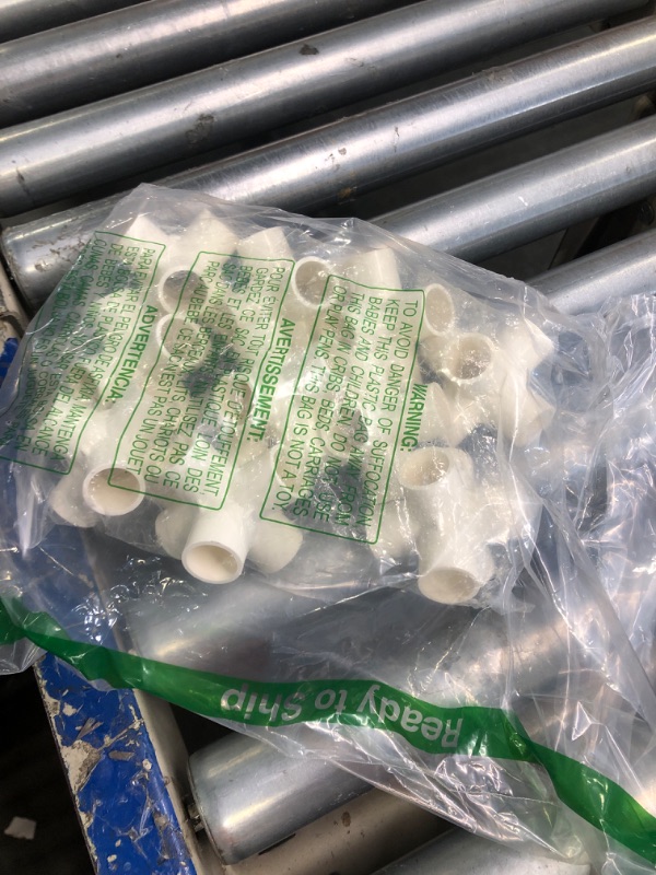 Photo 1 of Zernmiarder 5 Way PVC Pipe Fittings 3/4 Inch, PVC Elbow Corner Side Outlet Tee Fitting, SCH40 Furniture Grade PVC Pipe Connectors - Fits 3/4" PVC Pipes, 4 Pieces