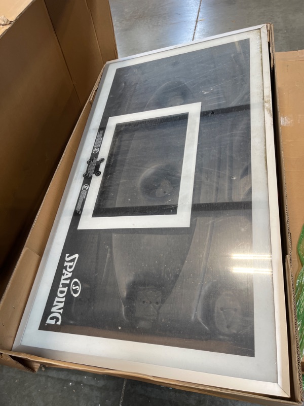 Photo 1 of ***AS IS / NO RETURNS -  FINAL SALE***
The Ultimate Hybrid, 60" Acrylic, Alum Trim, 3 Piece 3.5" Pole, Screw Jack Lift, Arena Slam Rim, Board Pad