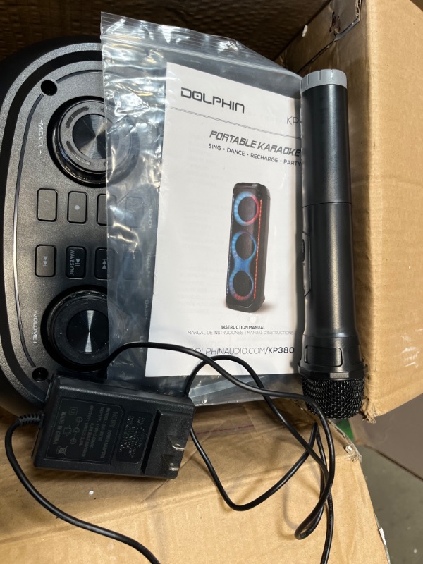 Photo 1 of ***USED*** ***AS IS / NO RETURNS -ALL SALES ARE  FINAL***
Dolphin KP-380: Elite Triple 8" Bluetooth Party Speaker | Unmatched Power & Sound | Long-Lasting Battery