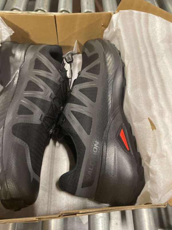 Photo 1 of ***USED***
Salomon Men's SPEEDCROSS PEAK CLIMASALOMON WATERPROOF™ Trail Running Shoes for Men, Black / Black / Phantom,11