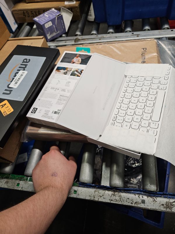 Photo 1 of Logitech Keys-to-GO 2 Portable Wireless iPad Keyboard with Built-in Cover, Slim and Compact Bluetooth Keyboard for iPad, iPhone, Mac, and Apple TV, Easily Switch with Devices - Pale Grey