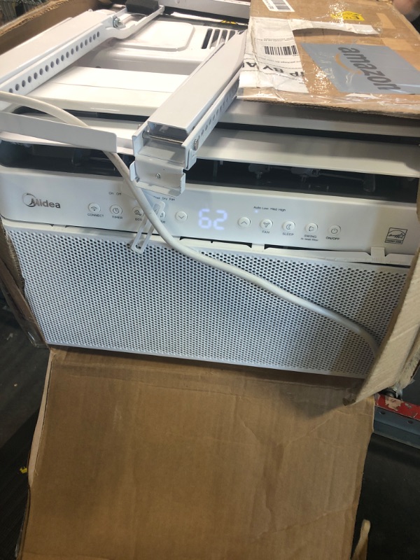 Photo 3 of ***USED** Midea 8,000 BTU Smart Inverter U-Shaped Window Air Conditioner, Save 35% Energy, Quiet, 350 Sq. ft., MAW08V1QWT-T, New