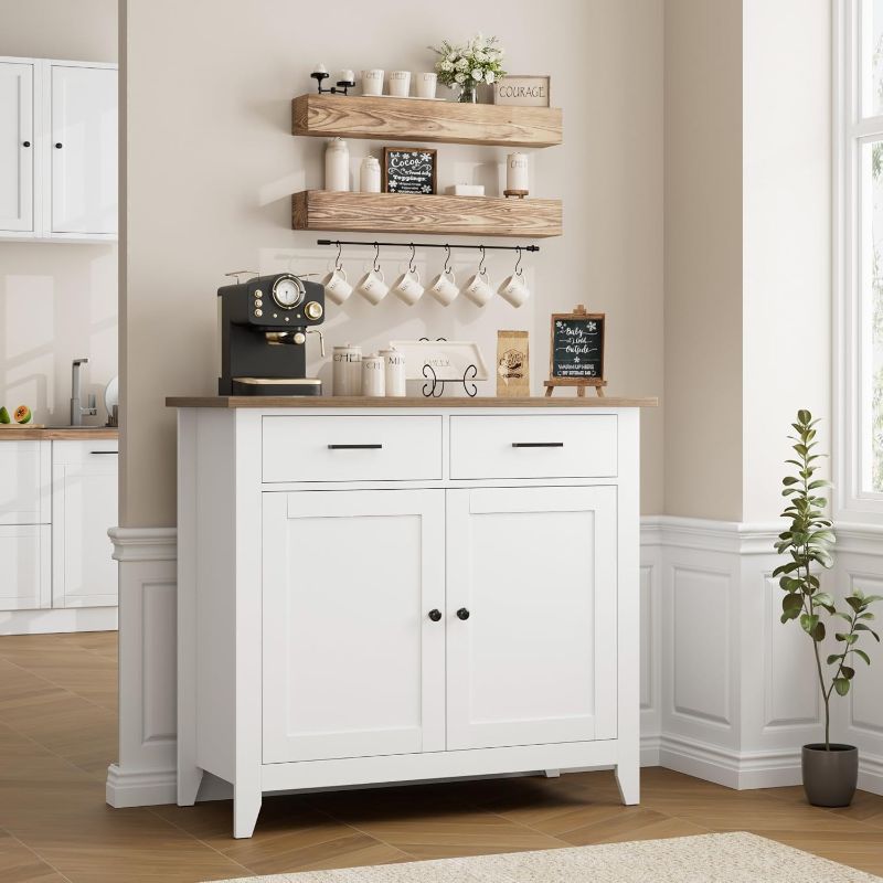 Photo 1 of *** similar to the photo*** HORSTORS Kitchen Storage Cabinet with Drawers and Doors, Floor Sideboard and Buffet Server Cabinet,