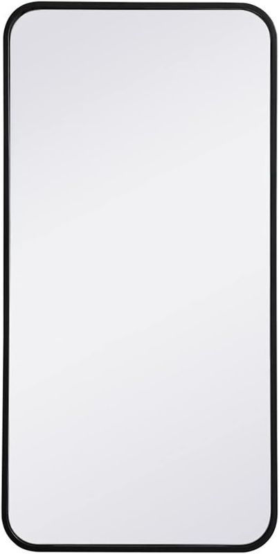 Photo 1 of **** SIMILAR TO THE PHOTO ***Contemporary Rectangular Metal Framed Bathroom Wall Mirror