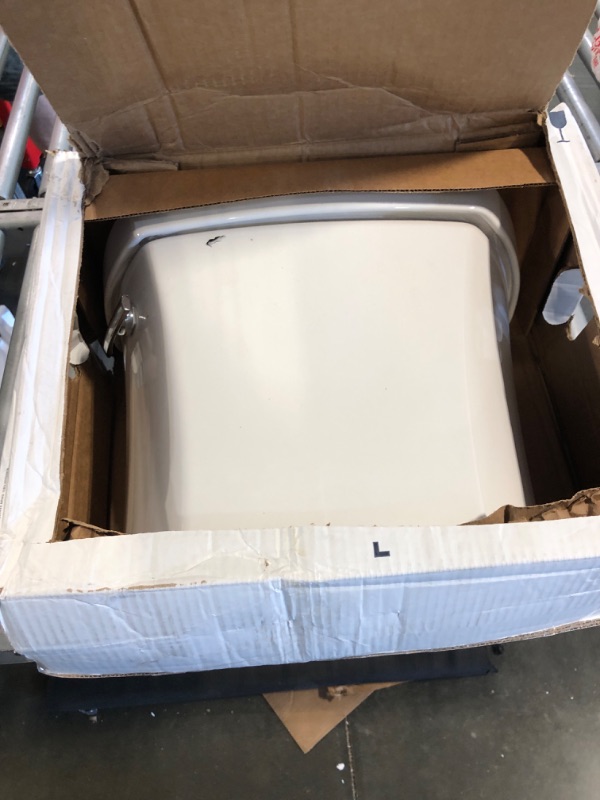 Photo 3 of ***USED***KOHLER Highline 1.0 GPF Comfort Height Two-Piece Elongated Toilet with Class Five Flush Technology and Left-Hand Trip Lever, White