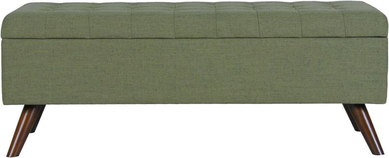 Photo 1 of ***SIMILAR TO THE PHOTO **** HomePop Modern Storage Bench, Green Large